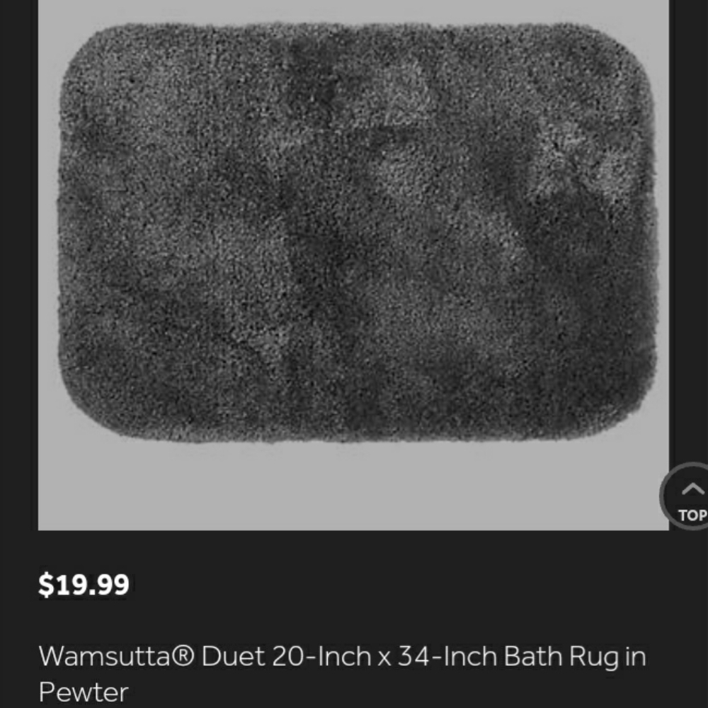 Wamsutta - Duet Bath Rug 20"x34" (Pewter)